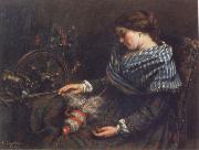 Gustave Courbet The Sleeping Spinner Sweden oil painting artist